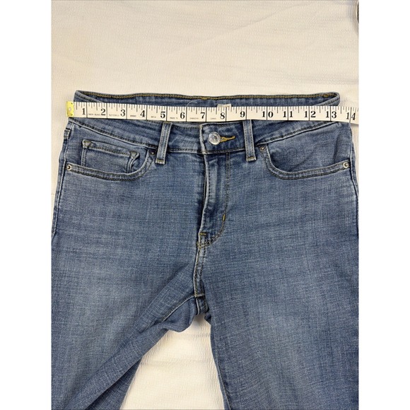 Levi's Jeans Women's 27 Blue Denim Cotton Stretch Pockets Skinny Leg Zip Fly - Picture 5 of 6